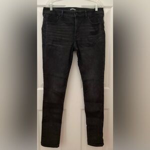 Express Black Wash Denim Perfect Lift Jeans Size 14 L